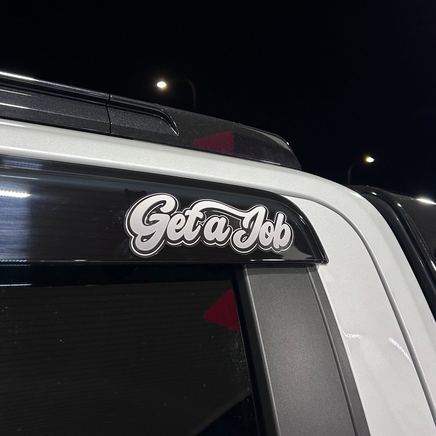 Smaller get a job sticker