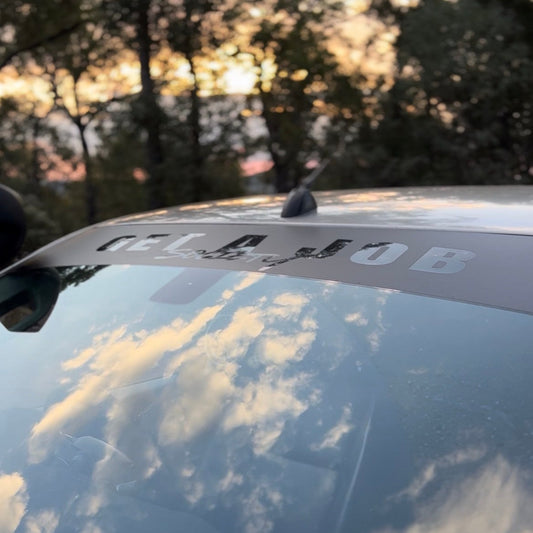 GET A JOB Windscreen banner